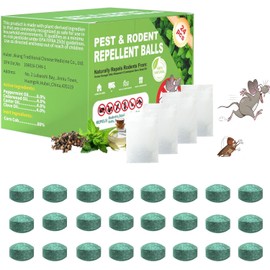 【𝐇𝐢𝐠𝐡𝐥𝐲 𝐄𝐟𝐟𝐞𝐜𝐭𝐢𝐯𝐞】 Mouse Repellent Pouches,Rodent Repellent Balls with Natural Peppermint Oil Long-Lasting Indoor & Outdoor Use – Gentle for Use Around Family & Pets-24 Pcs
