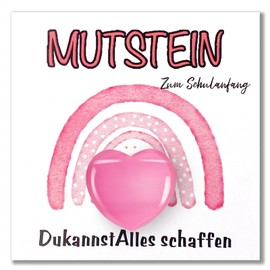 WWISTOA Mutstein School Cone Girls Boys First Day of School Gift School Child 2025 Girls Small Items for School Cone Gifts for School Cone Learning Stone for School Enrolment