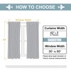 ChrisDowa 100% Blackout Curtains for Bedroom with Black Liner, 2