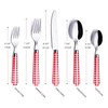 ANNOVA Silverware Set 20 Pieces Stainless Steel Cutlery Color Handle