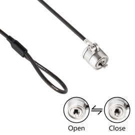 YACSEJAO Notebook/Laptop Combination Lock Security Cable 1.8M Office Dormitory Meeting Room Security Room Lock for Laptops Other Devices with Lock Slot (Black)