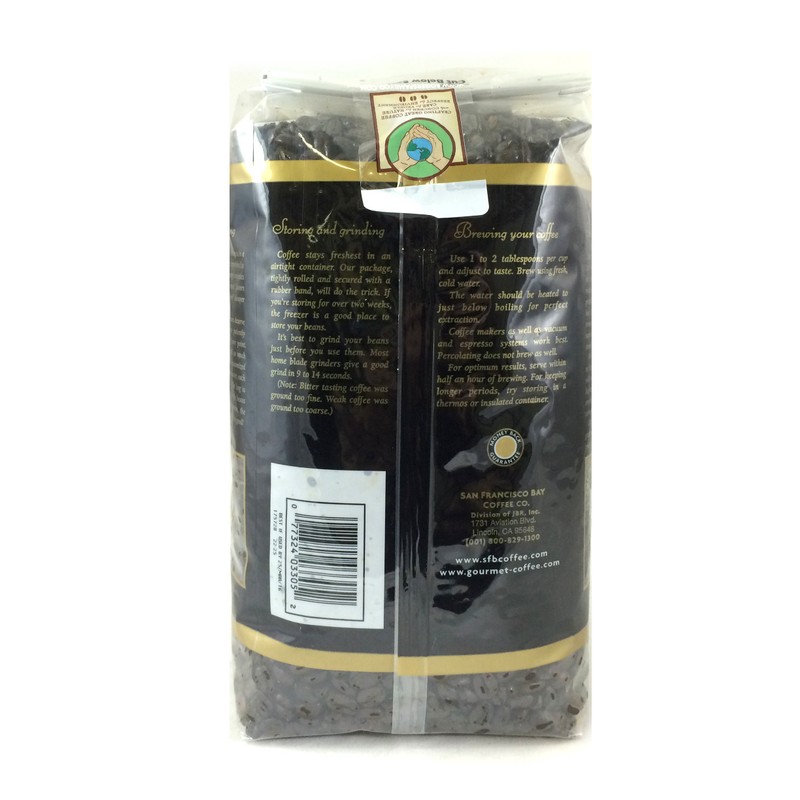 San Francisco Bay Coffee Whole Bean, French Roast, 32 Ounce