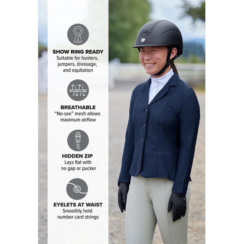 Kerrits Kids Affinity Aero Show Coat Navy Size: S