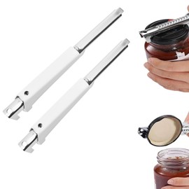 Pack of 2 Can Openers, Manual Lid Opener, Effortless Arthritis Jar Opener, Non-Slip Bottle Opener for Seniors, Multifunctional Lid Opener for Seniors, Weak Hands