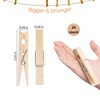 Wood Clothes Pin,Natural Birchwood Clothespins,Strong Grip,Heavy Duty Outdoor Clothes Clips