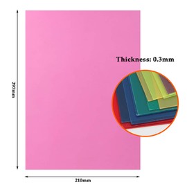 BUYGOO 24Pcs Transparent Color Correction Lighting Gel Filter - Colored Gel Light Filter Plastic Sheet, 8.5 x 11 Inch, 8 Assorted Colors