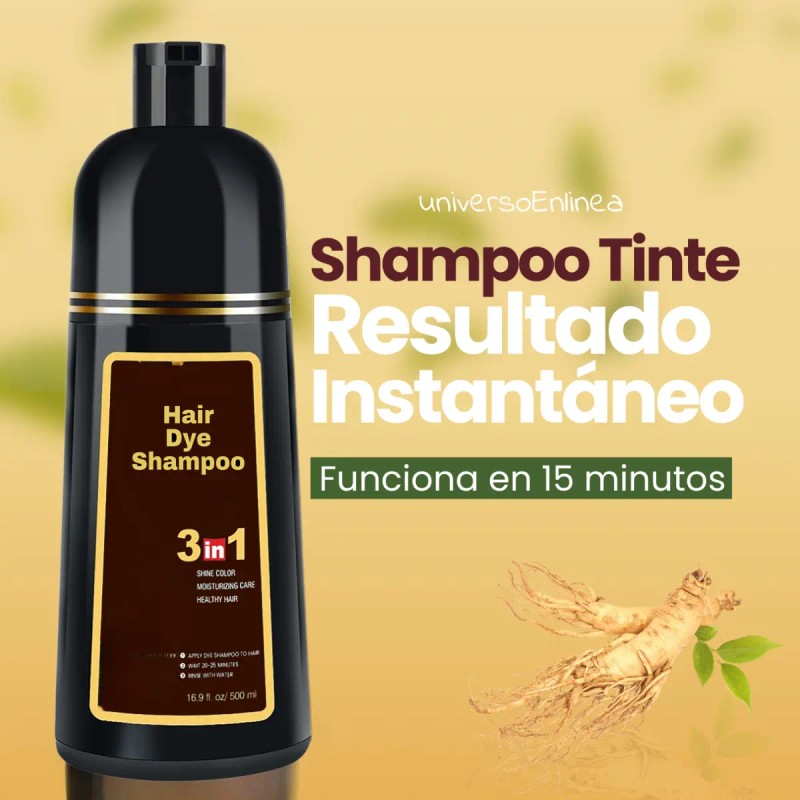 Shampoo Tinte Cubre Canas Natural Instantáneo 500ml F