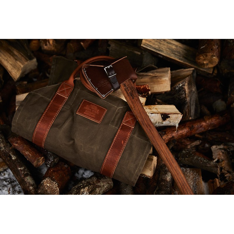 1844 Helko Werk Germany Frontier Collection Canvas Log Carrier -