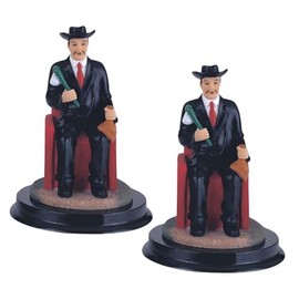 ICE ARMOR 2-PC Gift Set 5" H Saint Simon Statue Henri de Saint-Simon Holy Figurine Statue Ornament Home Room Office Decor Ideas for Housewarming, Holidays and Birthdays