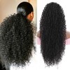 Youthfee 27” Drawstring Ponytail Deep Curly Heat Resistant Synthetic Instant