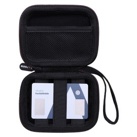 LTGEM Hard Travel Case for KardiaMobile Card Personal EKG Monitor - Protective Carrying Case Bag(Case Only, Black+Black)