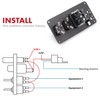 Taxutor 12V 30A 4-in-1 Ignition Panel Kit, Aluminum Alloy Switch