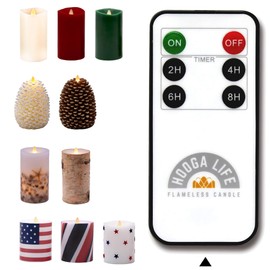 Flameless Candle Remote Control Adapt for HoogaLife Candles, One Remote Controls All HoogaLife Candles, Includes Remote Switch and Multiple Timing Functions.