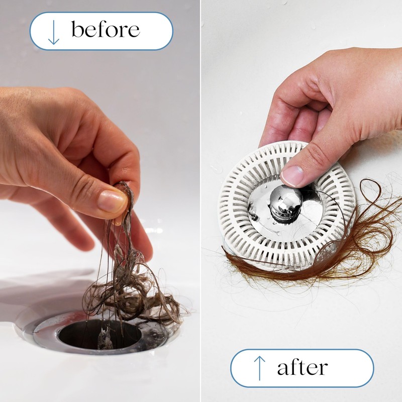 Hair Catcher for Shower Drain & Bathtub – TubRing Pop-Up