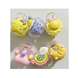 IKAAR Pack of 6 Mini Hair Clips Acrylic Hair Claw Pins Clamps Cute Cartoon Hair Clips Claw Clips for Girls and Women
