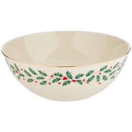 Lenox Holiday Large Bowl Red & Green, 3.95 LB