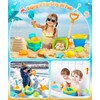 DUDUCOFU Collapsible Beach Sand Toys for Kids Toddlers, Collapsible Sand