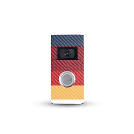 MightySkins Carbon Fiber Skin Compatible with Ring Video Doorbell (2nd Generation) - Vintage Lines | Protective, Durable Textured Carbon Fiber Finish | Easy to Apply