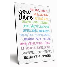 Motivational Wall Art Sign Plaque Inspire Every Day Vibrant Print A4 Wooden Home Décor Uplifting Decoration