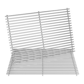 DPZM 18.75" Stainless Steel Cooking Grates Replacement Parts for Weber Genesis II 300 and Genesis II LX 300 Series Gas Grills, Genesis II E&S 310 315 320 325 340, Cooking Grid for Weber 66095, 2 Pack