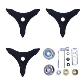 Brush Cutter Blade Kit for Weedeater – 3pack 10" x 3 Teeth Carbon Steel Blades Fits for Stihl, Husqvarna、Ego、Oregon、Hitachi Trimmer