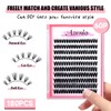 Azenlo Natural Lash Clusters Kit Wispy Eyelash Clusters 120 pcs