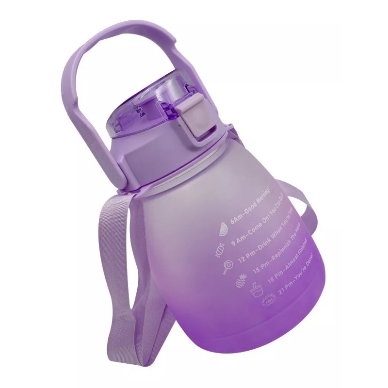 Maíz Botella Cilindro Agua Deportiva Motivacional Multicolor 1.3l