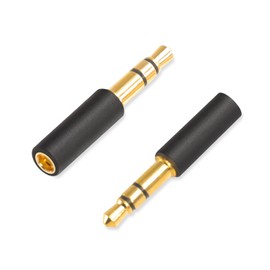 OKCSC HiFi Headphone Plug 3.5mm(Contact Headphone) to MMCX(Contact Cable) Original Sound Quality Converter, Earphone Interface Conversion Connector Black