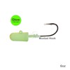 5pcs Glow Fish WOW!® 6oz Bullet Jighead with 32786 MUSTAD