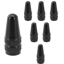 8 PCS Presta Valve Caps, dust caps for bikes, bike valve caps, for MTB Road Racing Bicycle, Rocket Style(black)