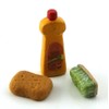 Dollhouse Miniature Set of 3 Cleaning Supplies