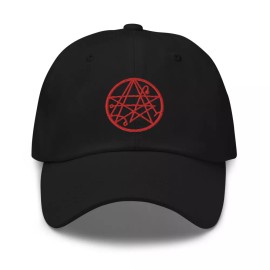 Edge of Life Designs Necronomicon Symbol The Book of Dead Embroidered Baseball Cap hat H.P. Lovecraft