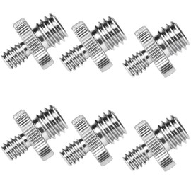Noosverl Screws for Tripods 6 pcs Standard 1/4 inch Male to 3/8 Male adapter or 1/4 inch Male Threaded Screw Adapter for Camera Tripod Adapter Screw, Photo Shooting