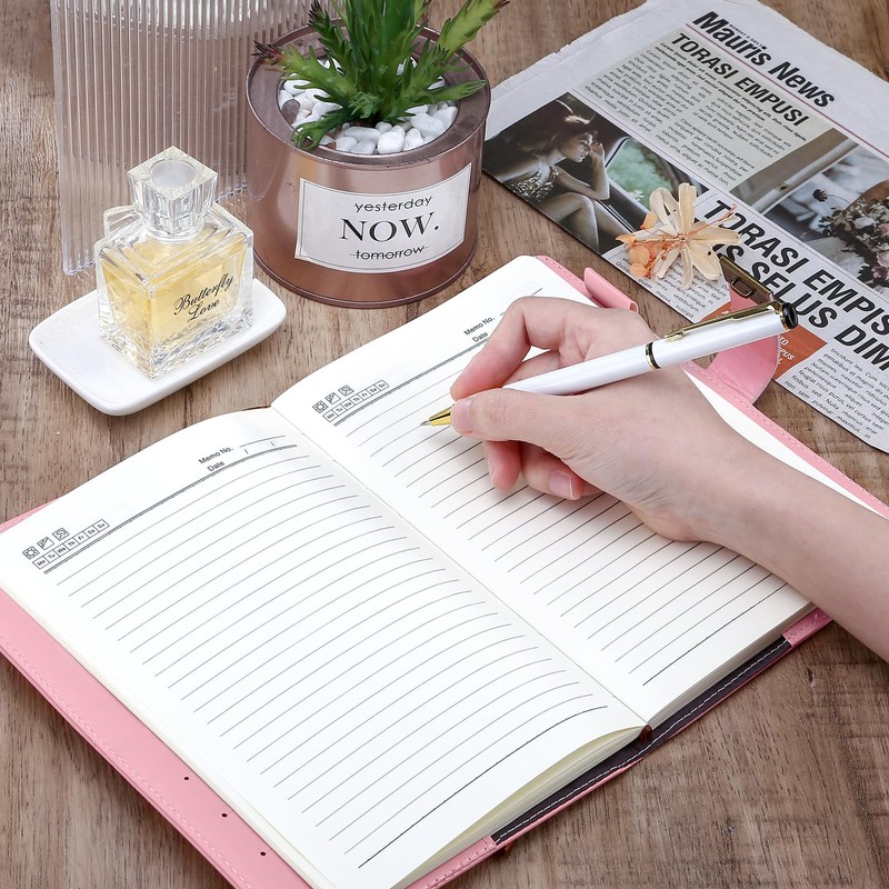 Kesote A5 Diary with Lock Leather Cover Lock Notebook Lined