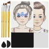OPHIR 4x Reusable Face Painting Practice Board Set, A4 Colorful