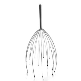 LOVJOYSE 20 Finger Head Scratcher, Scalp Massager, Wire Massager for Body Massage and Stress Relax (Silvery)