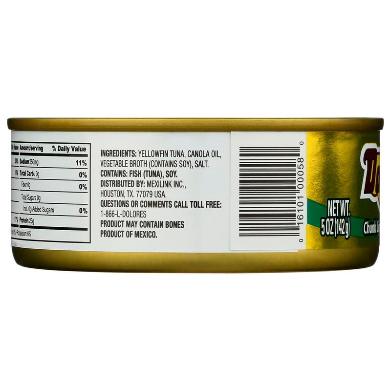 Dolores Tuna Yellowfin In Oil 5 OZ (Pack of 24)