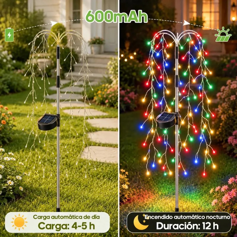 Goodea - 2 luces de decoración solar al aire libre