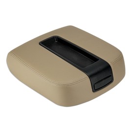 ILONPA Beige Center Console Armrest Lid Box Cover Fits for 2007-2014 Chevy Avalanche Tahoe Suburban, GMC Sierra Yukon XL Replace for 15217111 15941534 19328718, Middle Console Armrest Lid Top