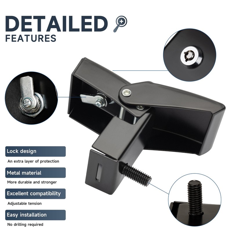 BANHAO Hood Latches Locking Jeep JL JK Hood Lock with