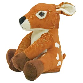 Kögler 75994 - Labertier Fawn Flöckchen, approx. 18 cm tall, according to plush toy with playback function, babbles everything witty and moves