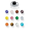PalmBeach Sterling Silver Multi Stone 14 Piece Set Interchangeable Ring