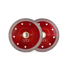 Casaverde 2Pcs/Lot 4.5“ Super Thin Diamond Porcelain Saw Blade Ceramic Cutting Disc for Cutting Ceramic or Porcelain Tiles (4.5"-2pcs)