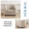 NILUOH Club Chair Covers 2-Piece Stretch Tub Chair Cover Printed