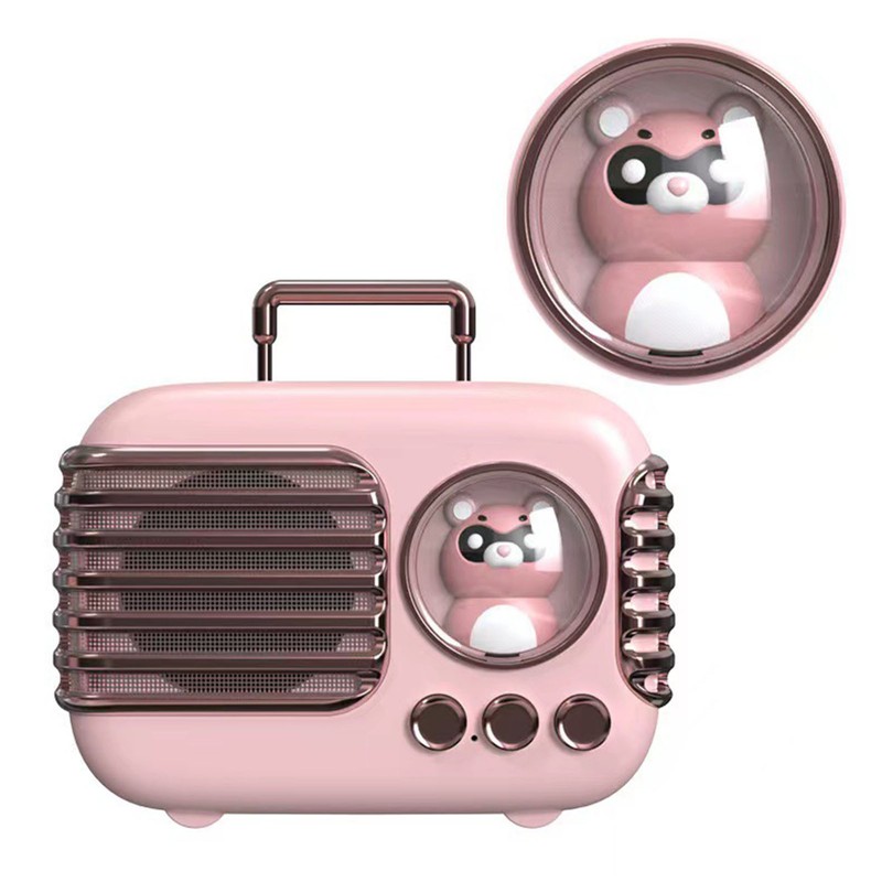 Cute Retro Bluetooth Speaker Mini Luggage Mini Speaker Creative Vintage