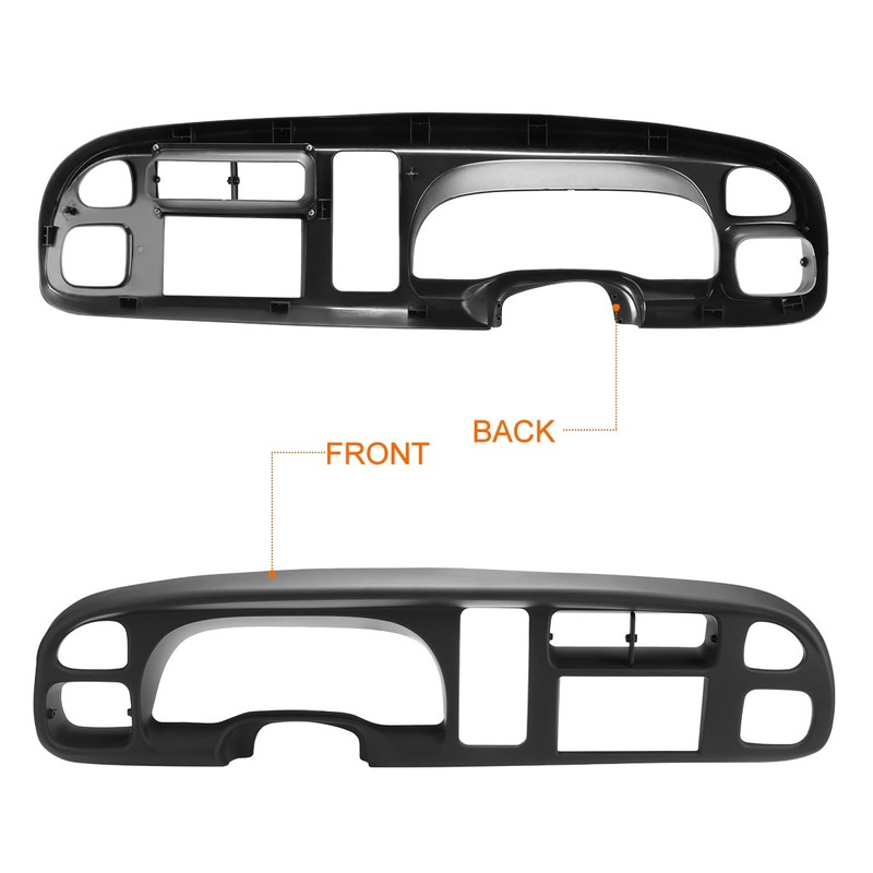 Front Double Din Dash Kit Compatible with 98-01 Ram 1500/98-02