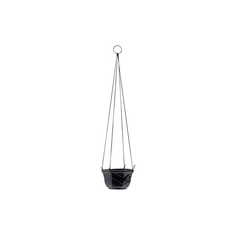 Nordal Hanging Flower Pot Ceramic Leather 74 cm