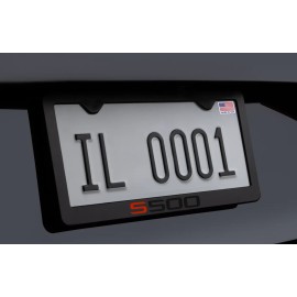 Gearhead Frames Red & Black S Class S500 Benz Metal License Plate Frame with Screws and Caps