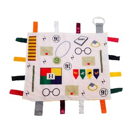 Wizard Lovey by Baby Jack Tag Toy Security Blanket | Educational Sensory Design | Perfect for The Muggle Babies or Wizard Parents, Great Baby Shower & Unisex Gift Item