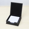 FSSTUD PU Leather Sticky Note Holder Notepad Memo Paper Storage